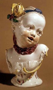 少女のニンフェンベルグの胸像、1761年（磁器）